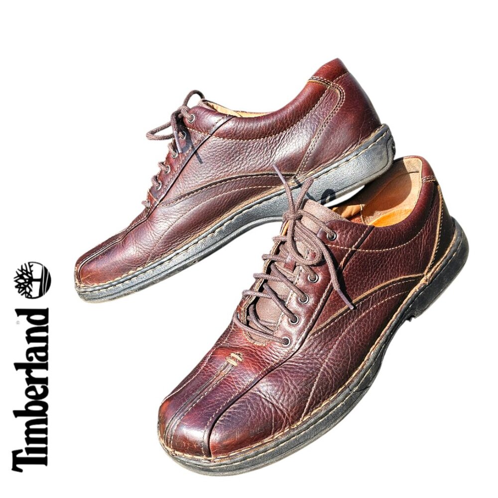 Timberland 11 M Brown Genuine Leather Oxford Men’s Comfort Shoes